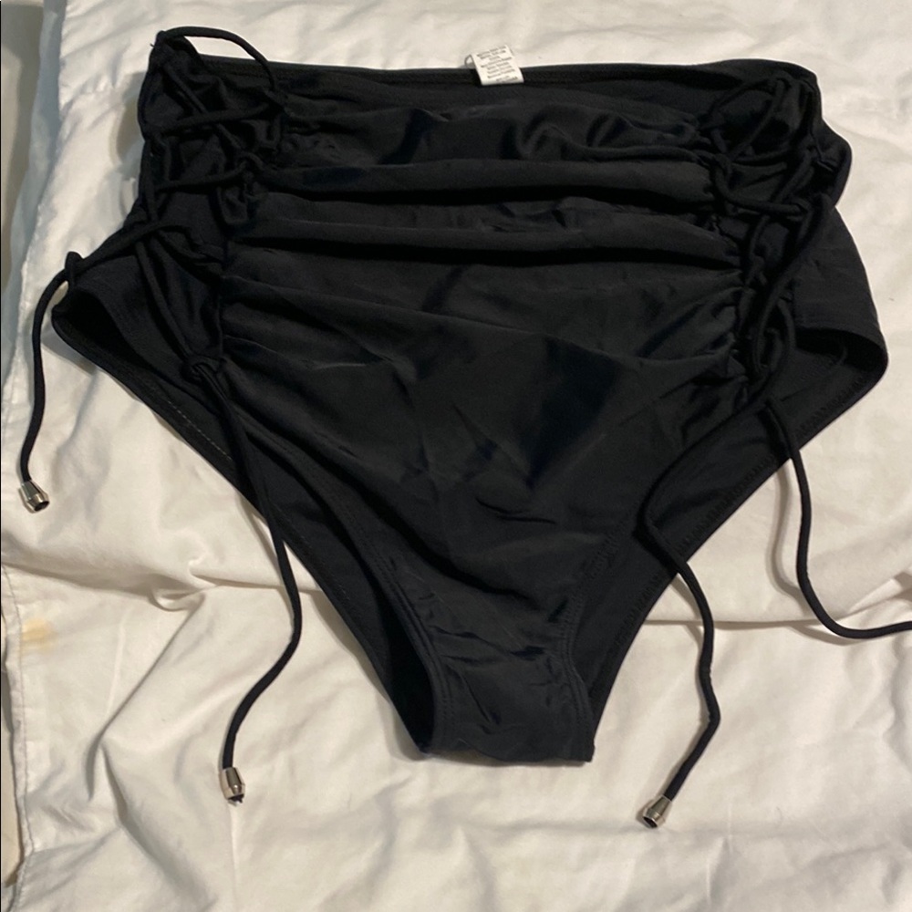 Tek Gear Black High-Waisted Bikini Bottom